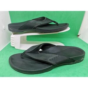 Obeo Woman's Sandals Thongs Slippers Flip Flops Black Size 7.5 Sporty